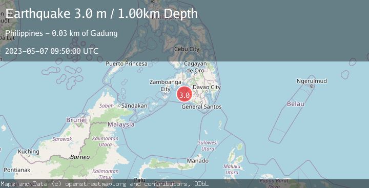 Map of MORO GULF, MINDANAO, PHILIPPINES