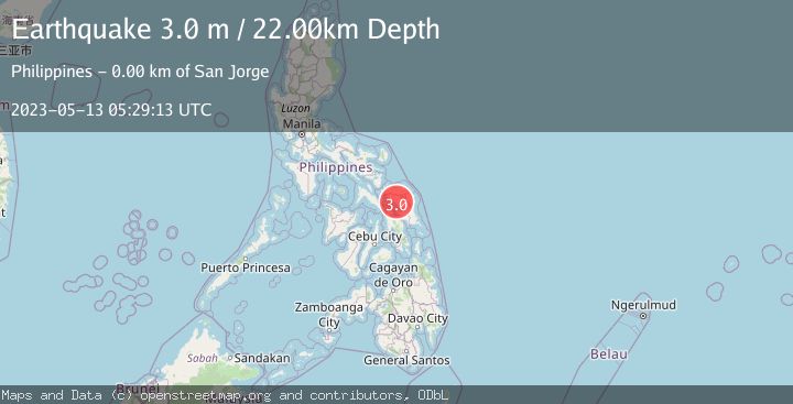 Map of LEYTE, PHILIPPINES