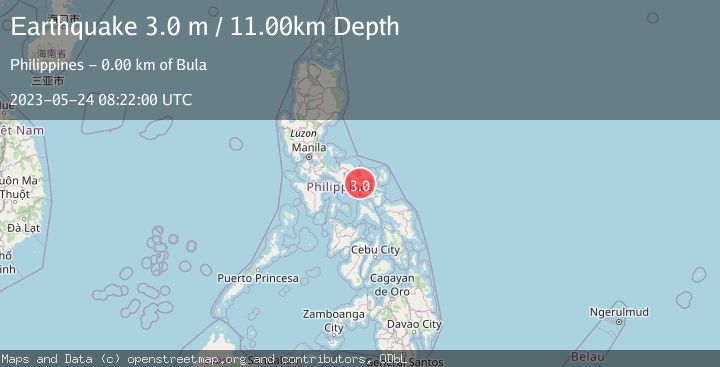 Map of LUZON, PHILIPPINES