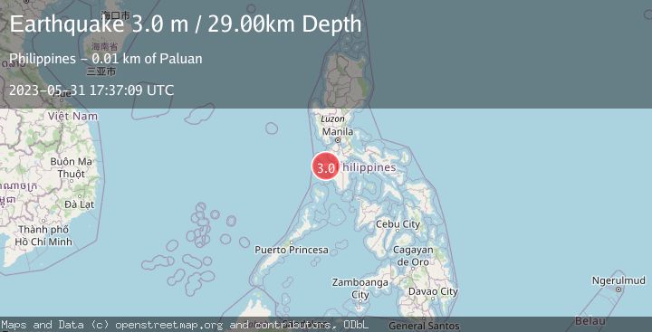 Map of MINDORO, PHILIPPINES