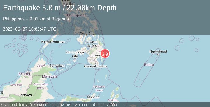 Map of MINDANAO, PHILIPPINES