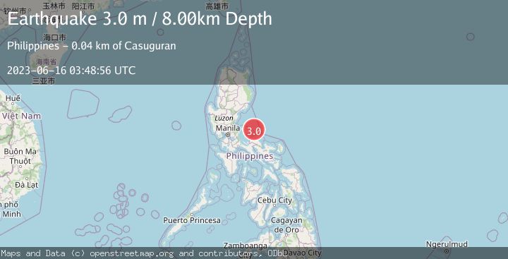 Map of LUZON, PHILIPPINES