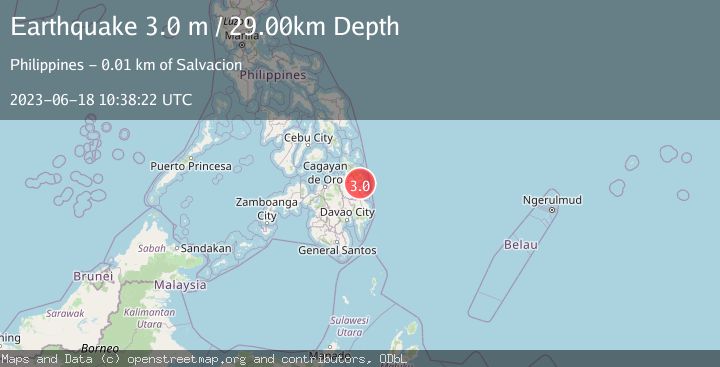 Map of MINDANAO, PHILIPPINES
