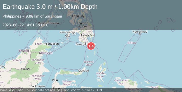 Map of MINDANAO, PHILIPPINES