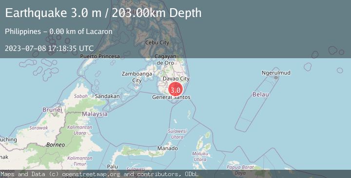 Map of MINDANAO, PHILIPPINES