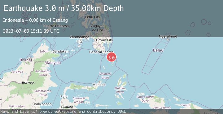Map of MINDANAO, PHILIPPINES