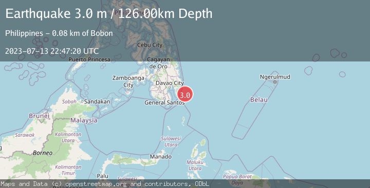 Map of MINDANAO, PHILIPPINES
