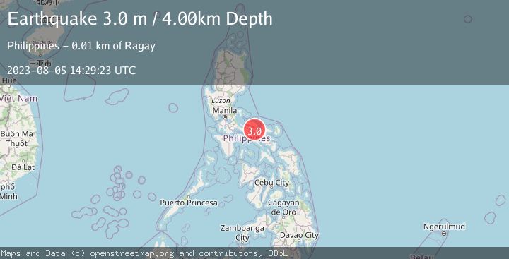 Map of LUZON, PHILIPPINES