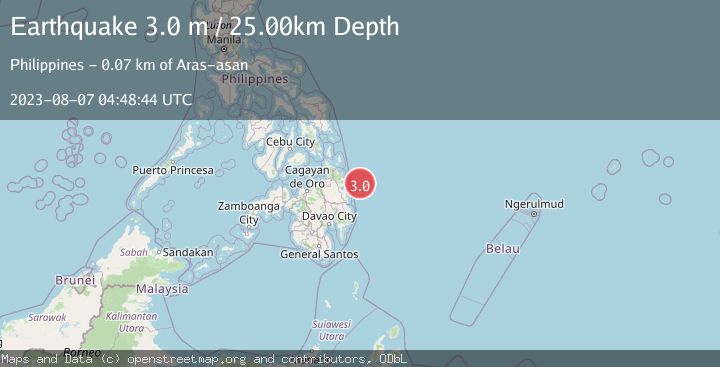 Map of MINDANAO, PHILIPPINES
