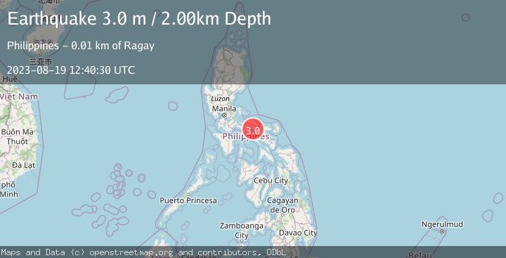 Map of LUZON, PHILIPPINES