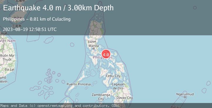Map of LUZON, PHILIPPINES