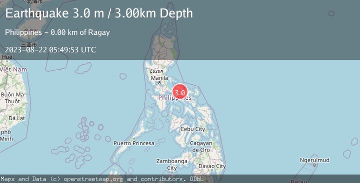 Map of LUZON, PHILIPPINES