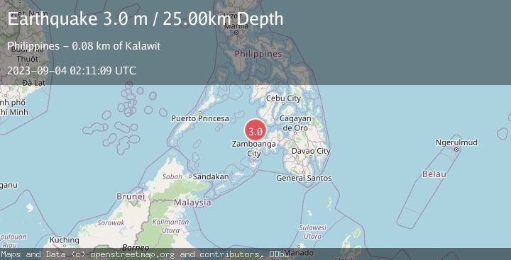 Map of MINDANAO, PHILIPPINES