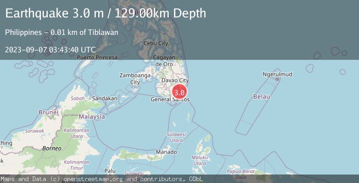 Map of MINDANAO, PHILIPPINES