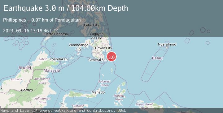 Map of MINDANAO, PHILIPPINES