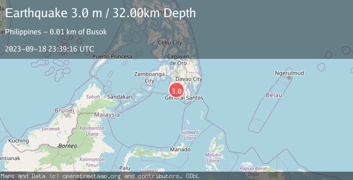 Map of MINDANAO, PHILIPPINES