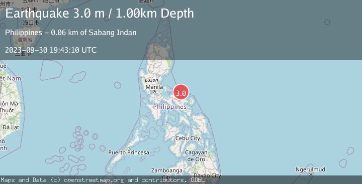 Map of LUZON, PHILIPPINES
