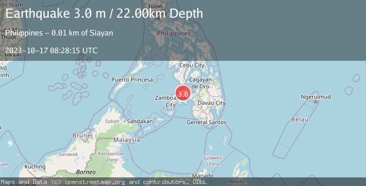 Map of MINDANAO, PHILIPPINES