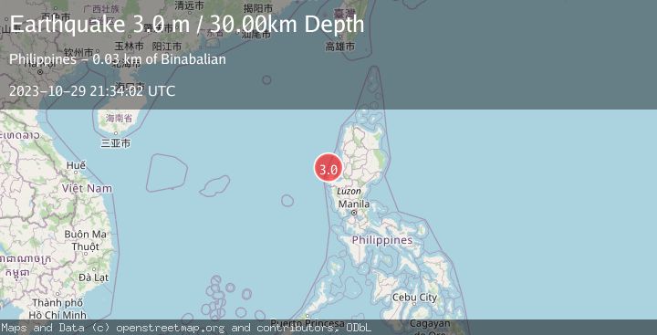 Map of LUZON, PHILIPPINES