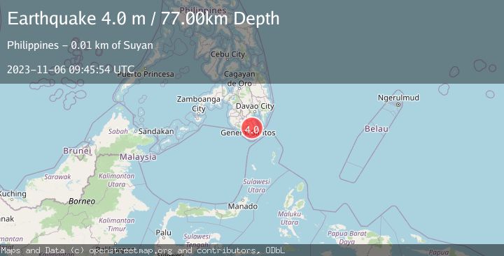 Map of MINDANAO, PHILIPPINES