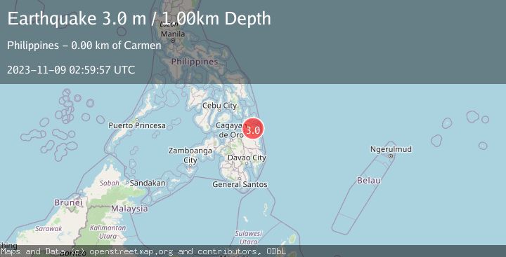 Map of MINDANAO, PHILIPPINES
