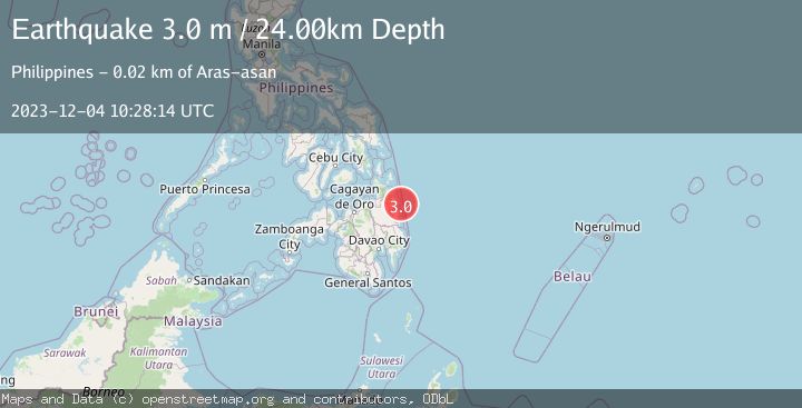 Map of MINDANAO, PHILIPPINES