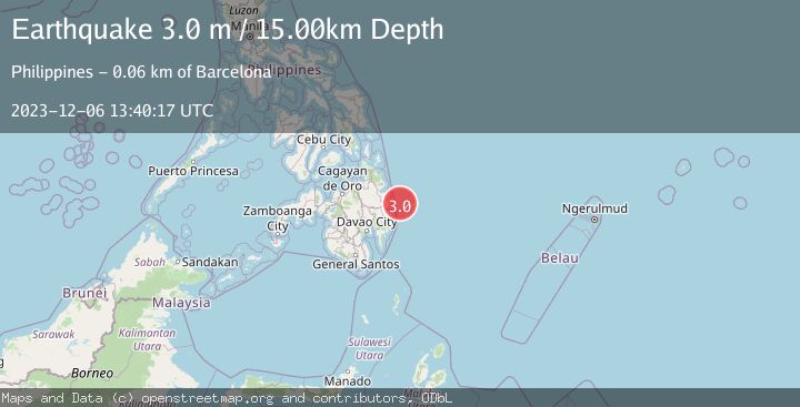 Map of MINDANAO, PHILIPPINES