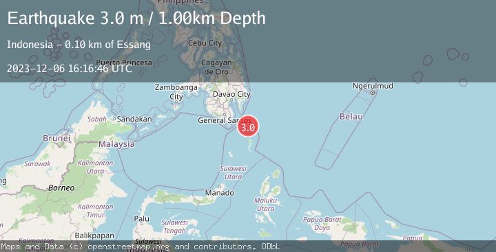 Map of MINDANAO, PHILIPPINES
