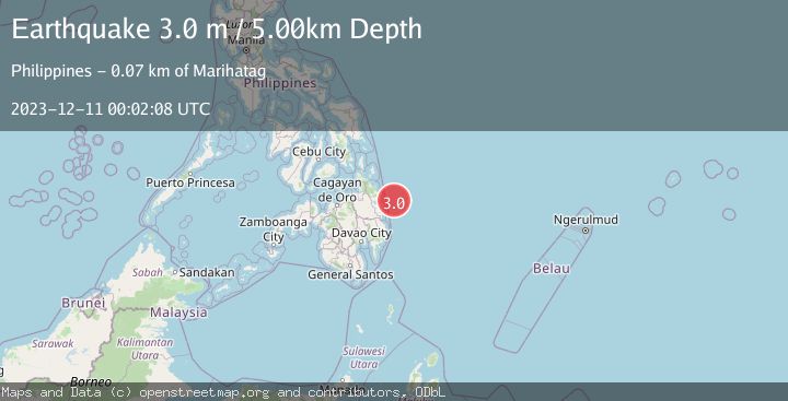 Map of MINDANAO, PHILIPPINES