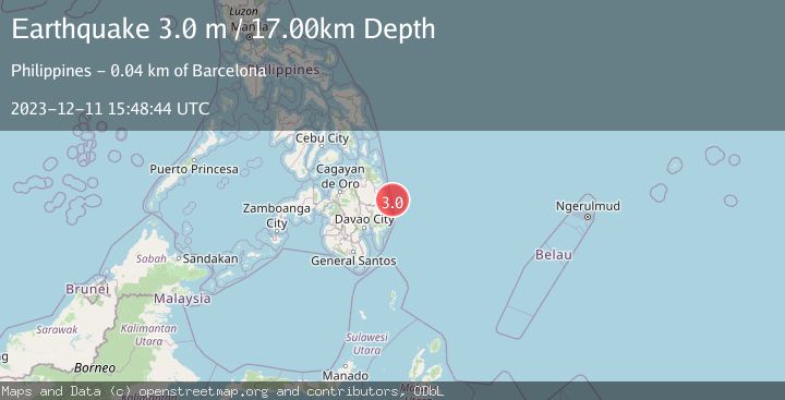 Map of MINDANAO, PHILIPPINES