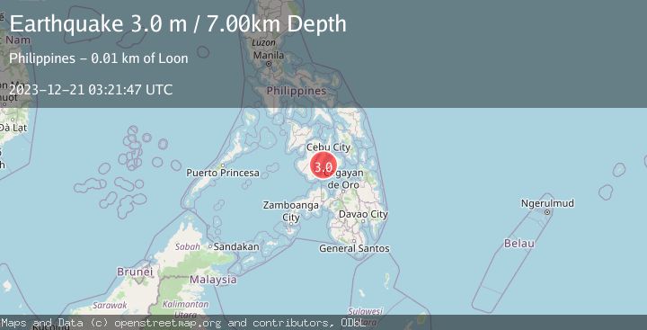 Map of NEGROS- CEBU REG, PHILIPPINES