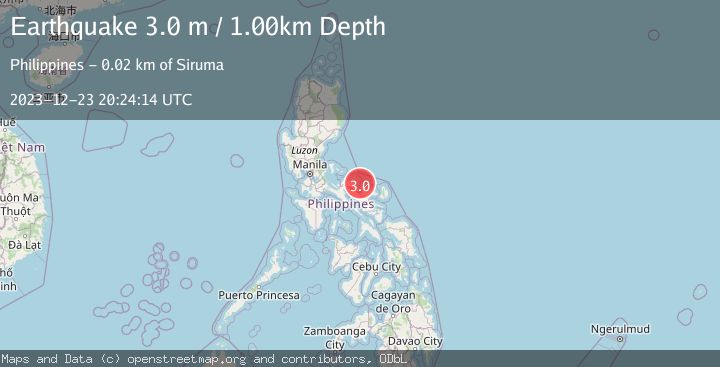 Map of LUZON, PHILIPPINES