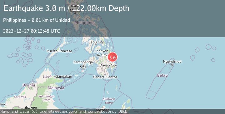 Map of MINDANAO, PHILIPPINES