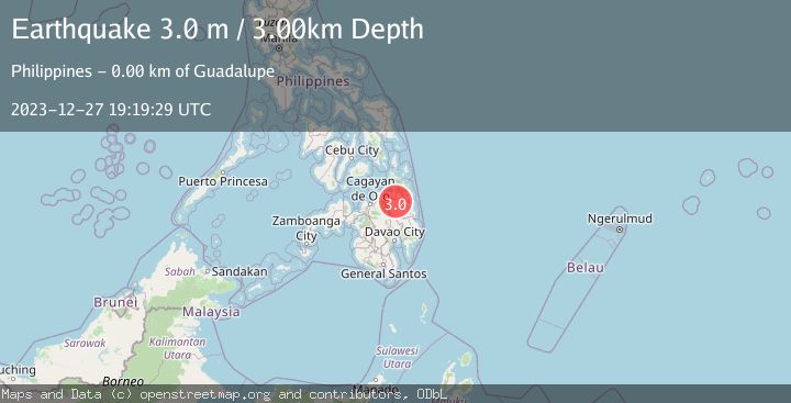 Map of MINDANAO, PHILIPPINES