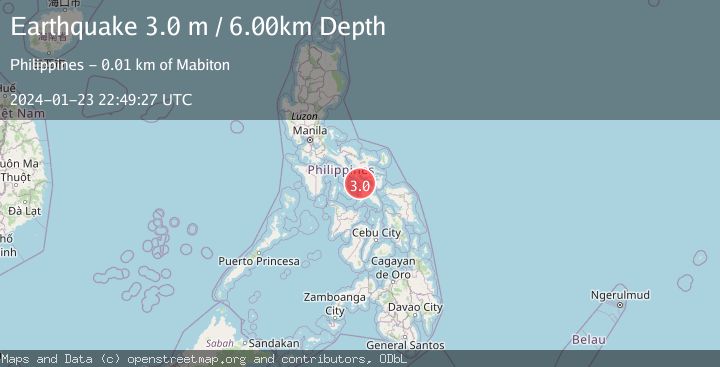 Map of MASBATE REGION, PHILIPPINES