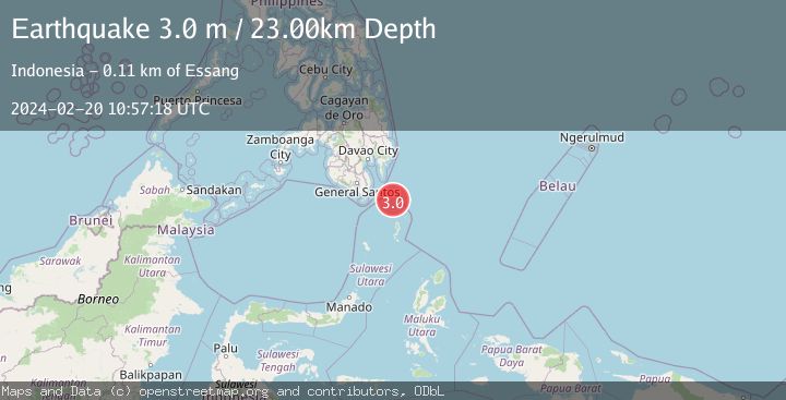 Map of MINDANAO, PHILIPPINES