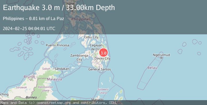 Map of MINDANAO, PHILIPPINES