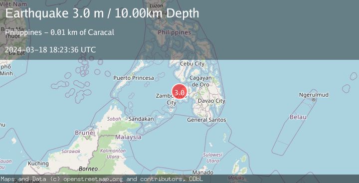 Map of MINDANAO, PHILIPPINES