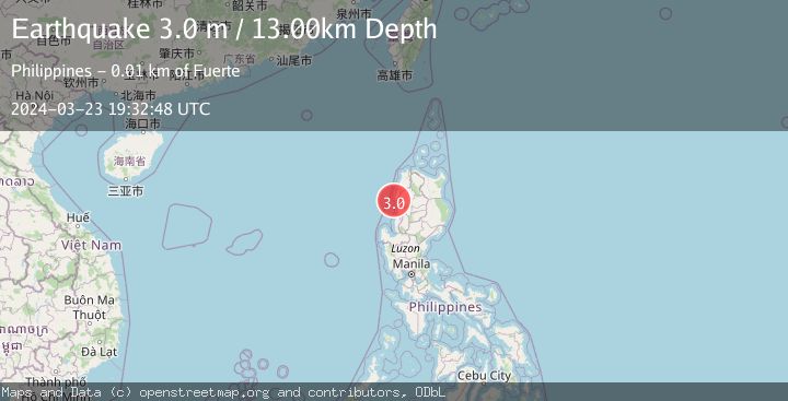 Map of LUZON, PHILIPPINES