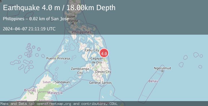 Map of LEYTE, PHILIPPINES