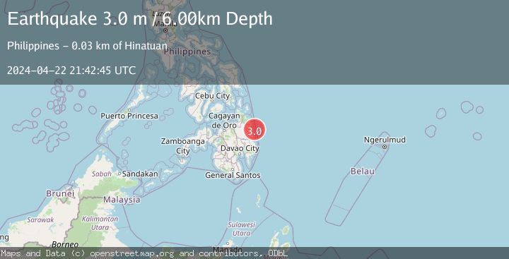 Map of MINDANAO, PHILIPPINES