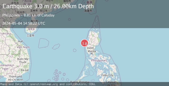 Map of LUZON, PHILIPPINES