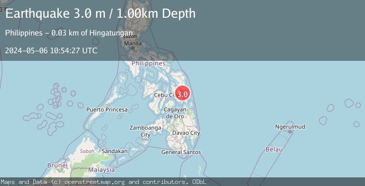 Map of LEYTE, PHILIPPINES