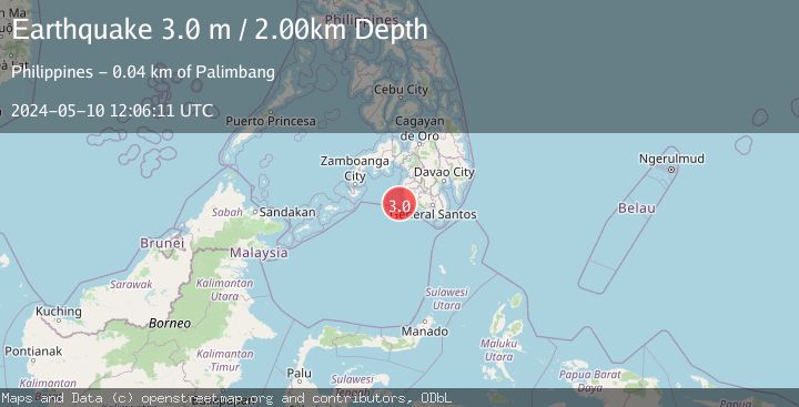 Map of MORO GULF, MINDANAO, PHILIPPINES