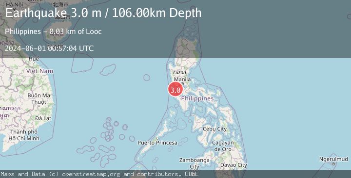 Map of LUZON, PHILIPPINES