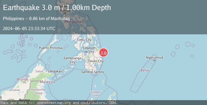 Map of MINDANAO, PHILIPPINES
