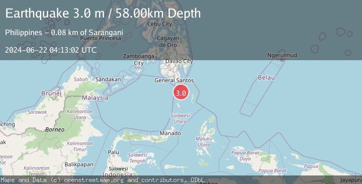 Map of KEPULAUAN SANGIHE, INDONESIA