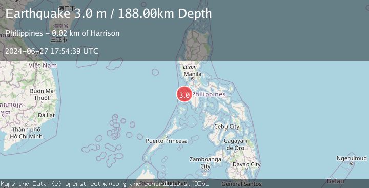 Map of MINDORO, PHILIPPINES