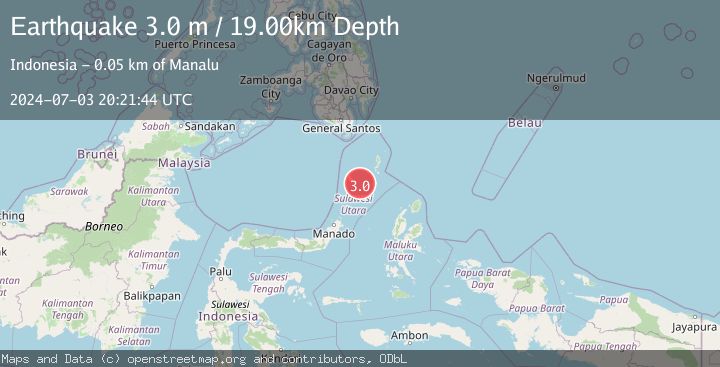 Map of KEPULAUAN TALAUD, INDONESIA