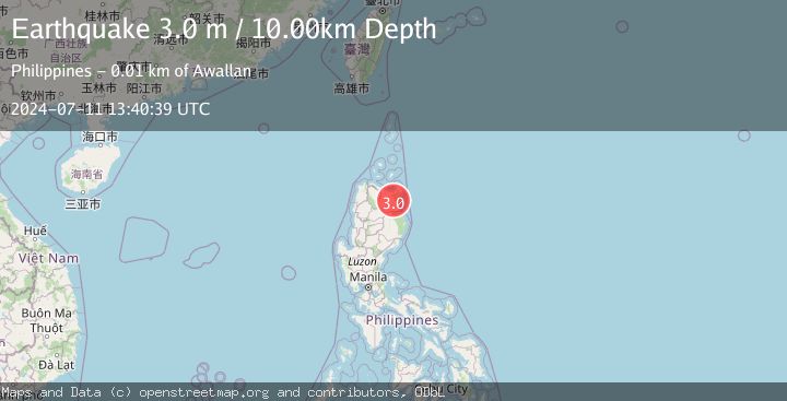 Map of LUZON, PHILIPPINES
